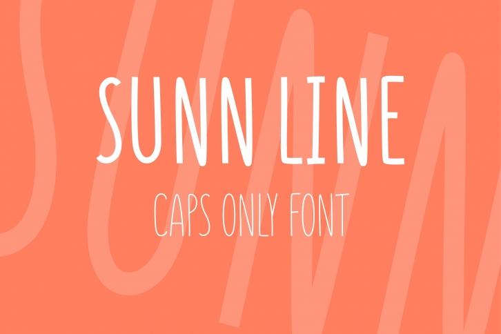 SUNN Line Caps Only Font Font Download