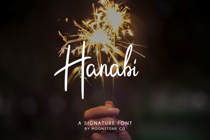 Hanabi Signature Font Font Download