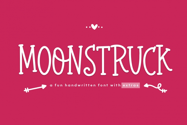 Moonstruck - A Fun Handwritten Font with Extras Font Download