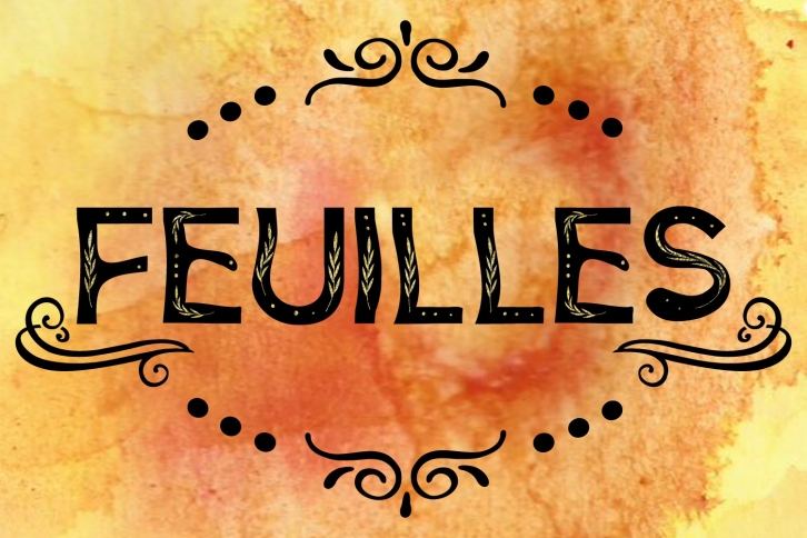 Feuilles Font Font Download