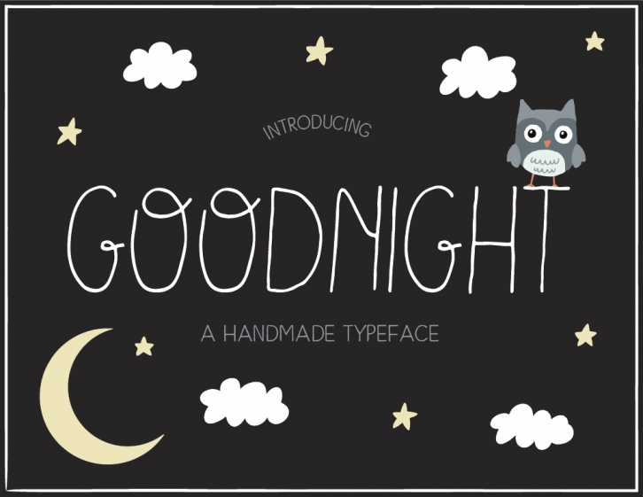 Goodnight Handmade Font Font Download