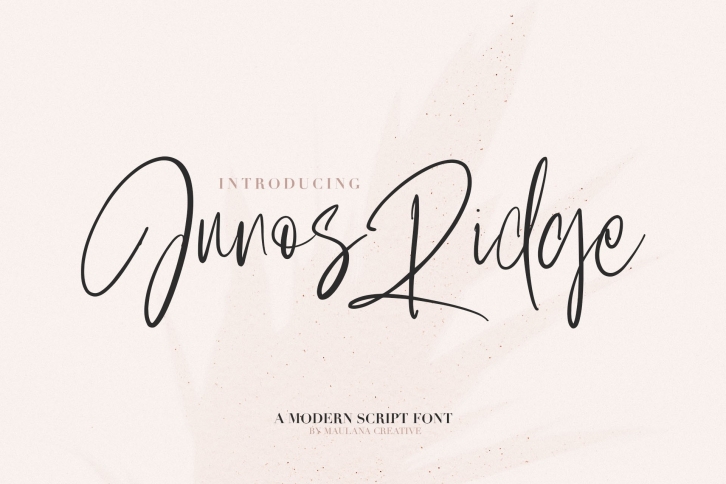 Junos Ridge - Handwritten Brush Font Font Download