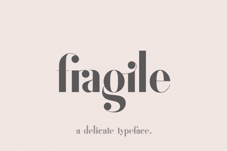 Fragile - A Delicate Typeface Font Download