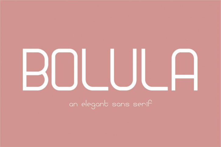 Bolula | An elegant sans serif Font Download