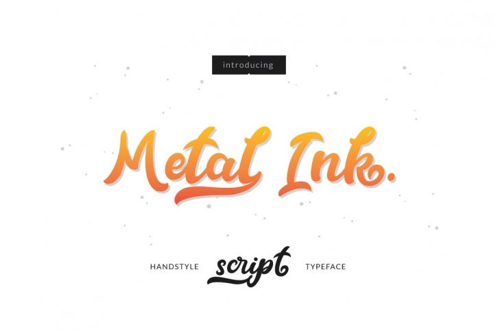 Metal Ink Typeface Font Download