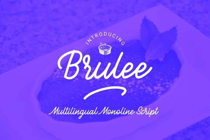 Brulee monoline font Font Download