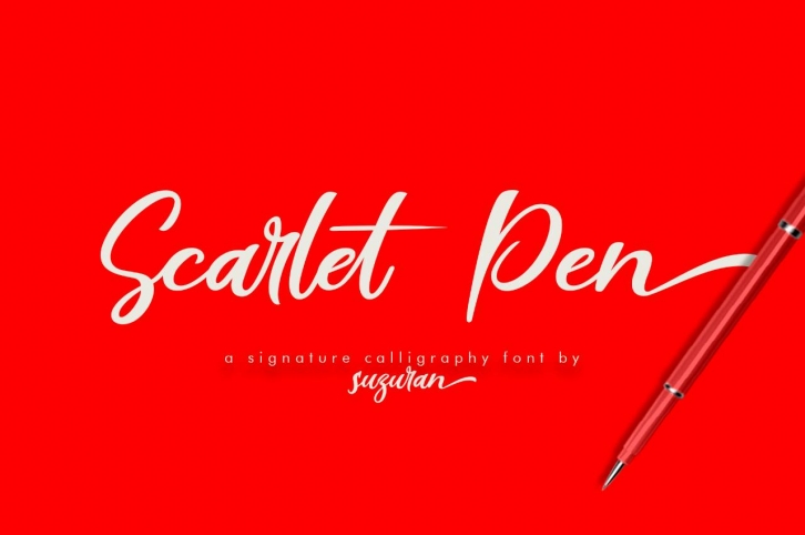 Scarlet Pen Script Font Download