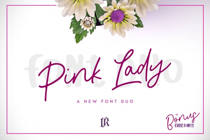 Pink Lady Font Duo Font Download