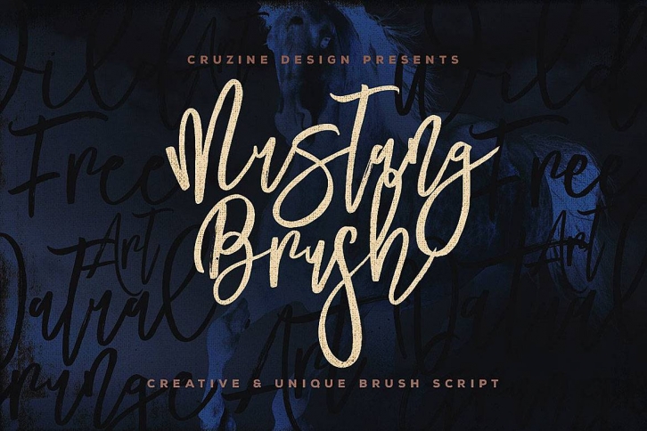 Mustang Brush Font Font Download