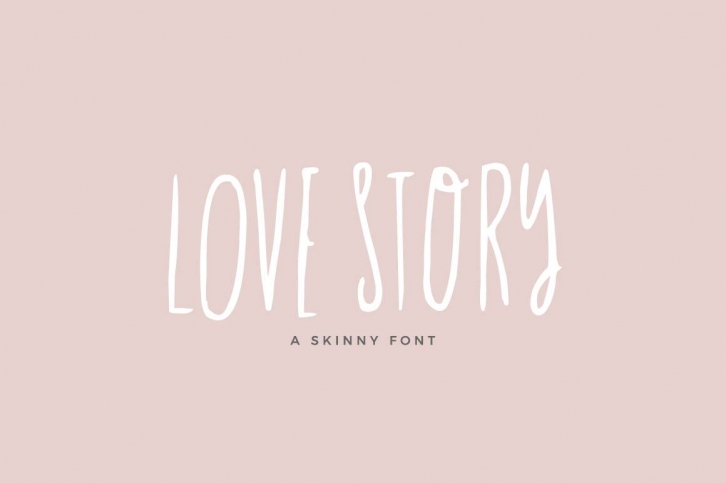 Love Story Skinny Font Font Download