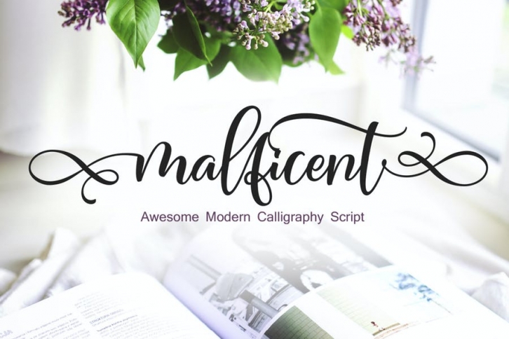 MALFICENT - Script Font Download