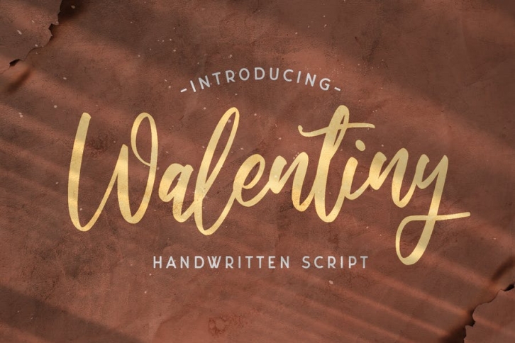 Walentiny - Handwritten Font Font Download
