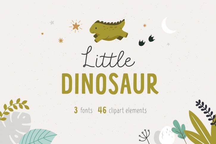 Little dinosaur Font Download