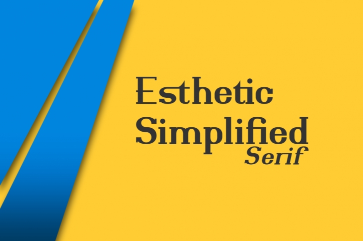 Esthetic Simplified Serif Font Download