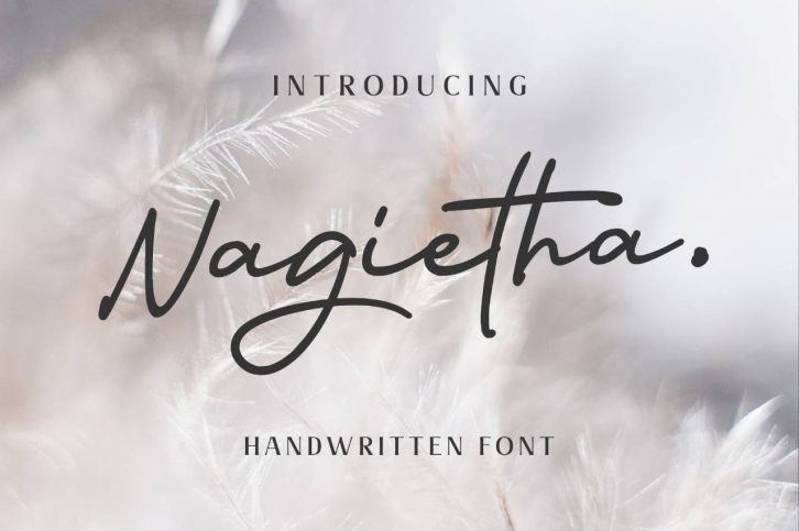 Nagietha - Handwritten Font Font Download