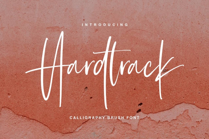 Hardtrack - Calligraphy Brush Font Font Download