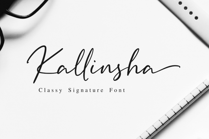 Kallinsha Signature Font Download