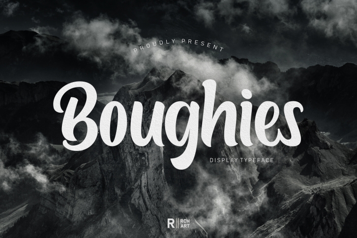 Boughies Display Typeface Font Download