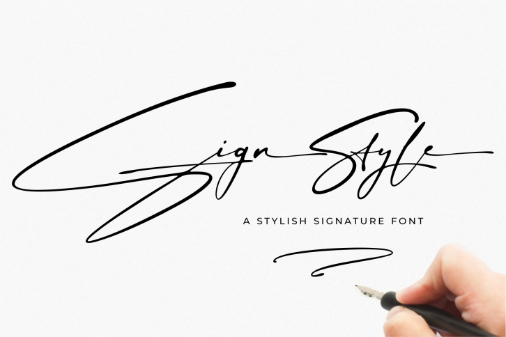 Sign Style | Signature font Font Download