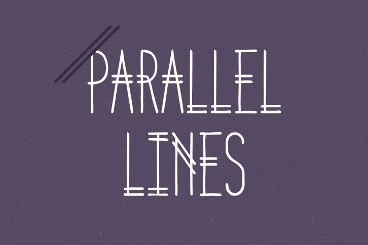 Parallel Lines Font Download