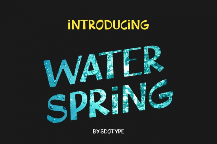WaterSpring - Display Font Font Download