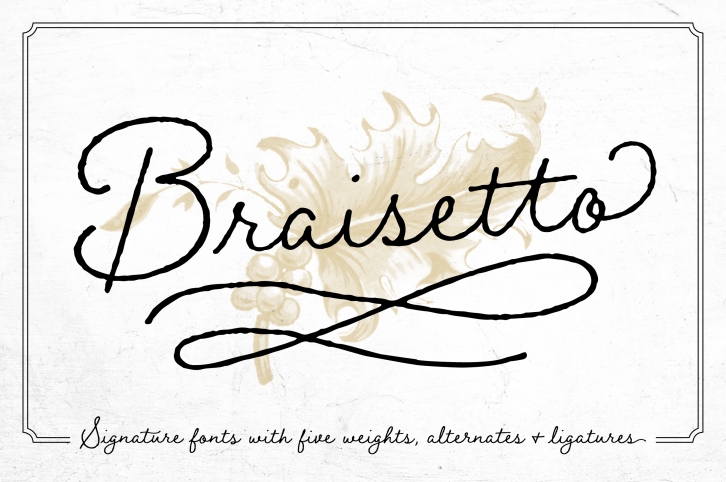 Braisetto Font Family Font Download