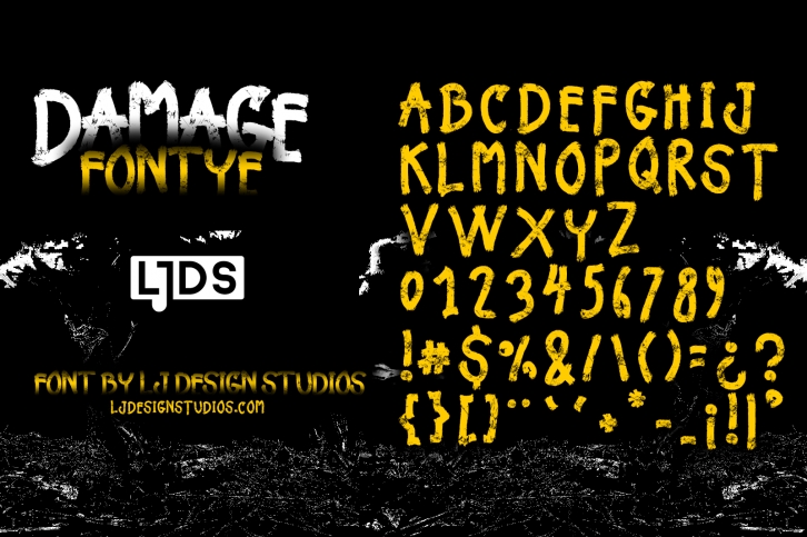 Damage Font Download