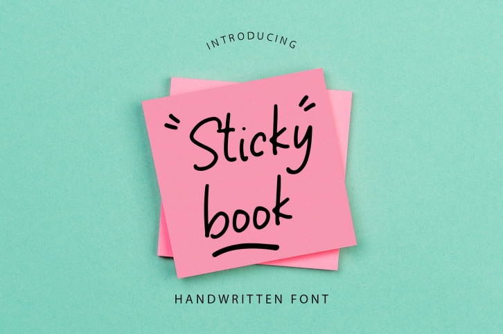 Sticky Book Modern Handwritten Font Font Download