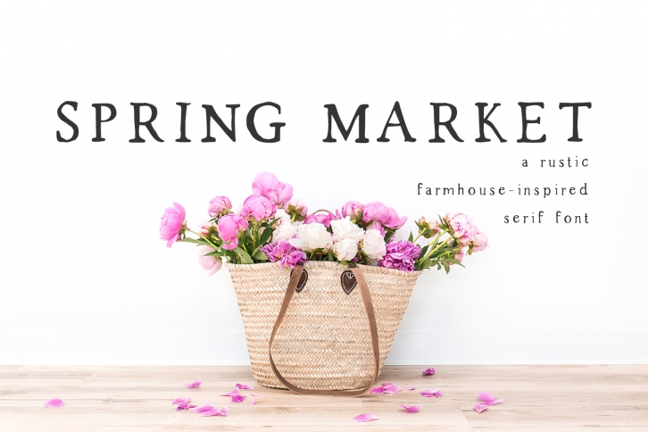 Spring Market - Rustic Serif Font Font Download