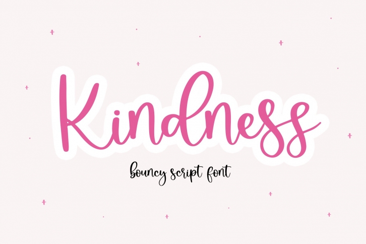 Kindness - A Bouncy Handwritten Script Font Font Download