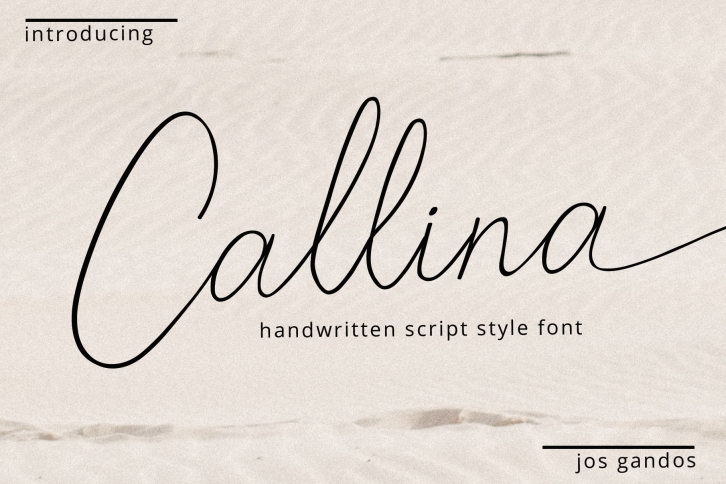 Callina Handwritten Font Font Download