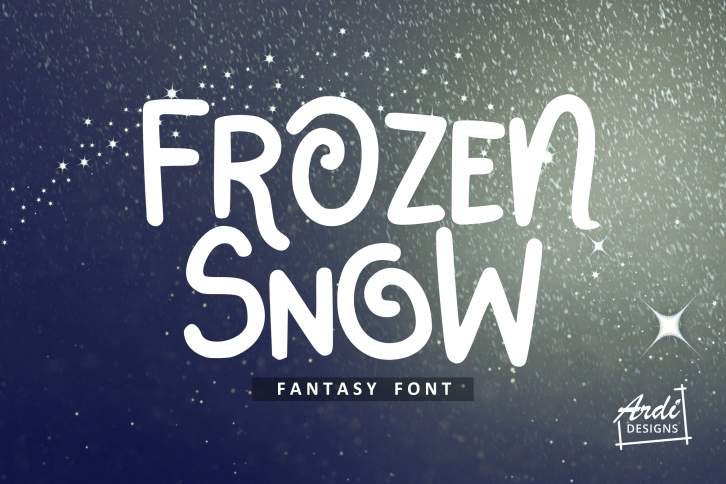 Frozen Snow Font Font Download