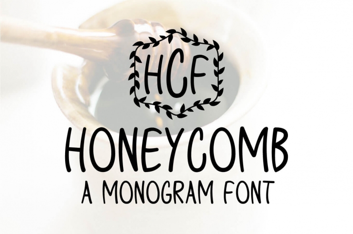 Honeycomb - A Monogram Font Font Download