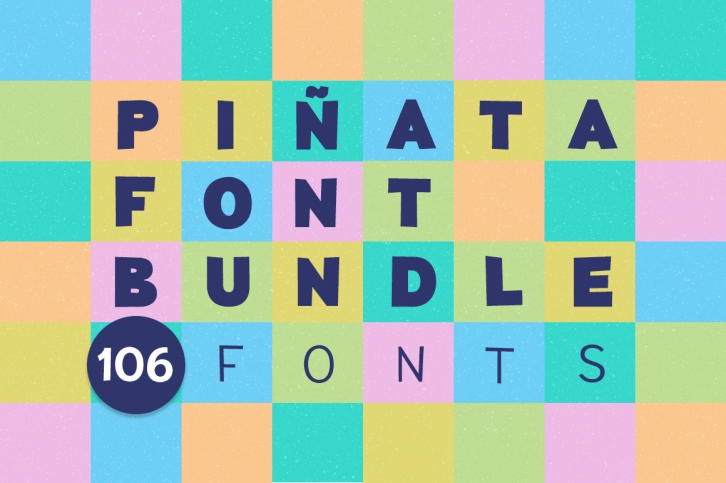 Piu00f1ata Font Bundle | 106 fonts Font Download