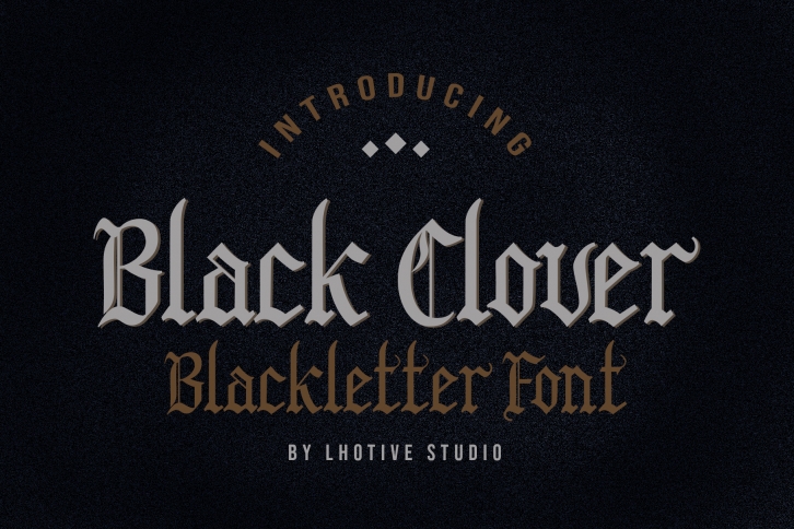 Black Clover | Blackletter Font Font Download