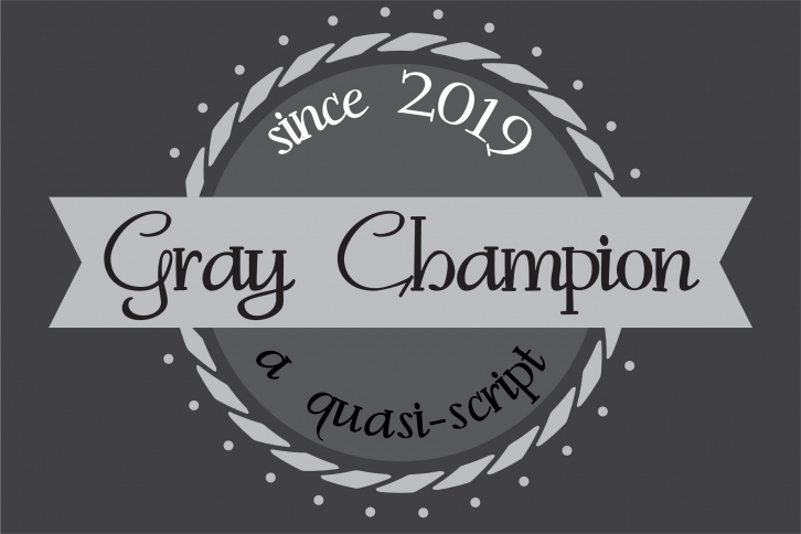 Gray Champion Font Download