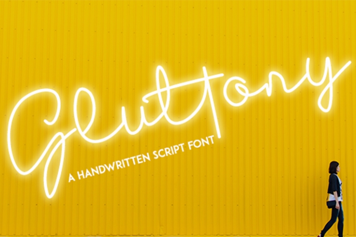 Gluttony - Script Font Font Download