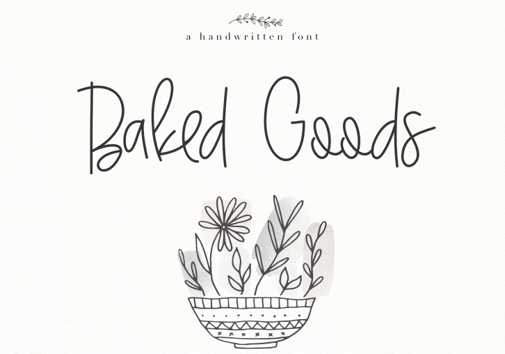 Baked Goods - A Handwritten Signature Font Font Download