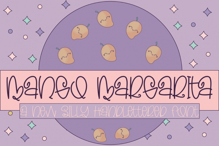 Mango Margarita - A Silly Handlettered Font Font Download