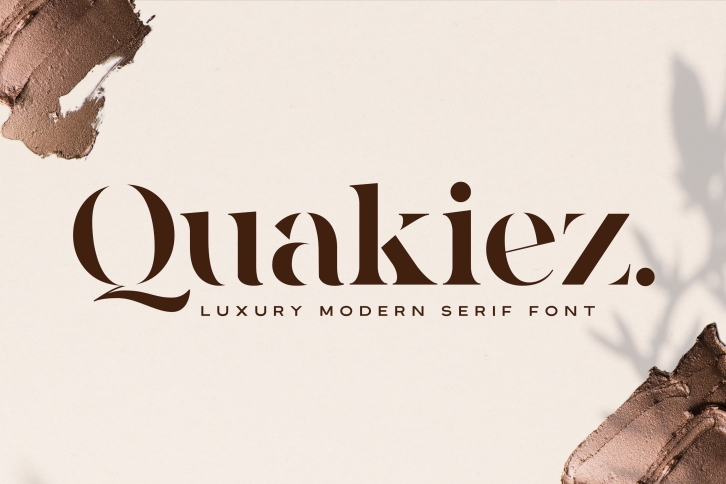 Quakiez - Luxury Modern Serif Font Download