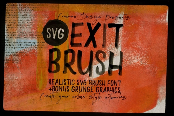 Exit Brush & SVG Font Font Download