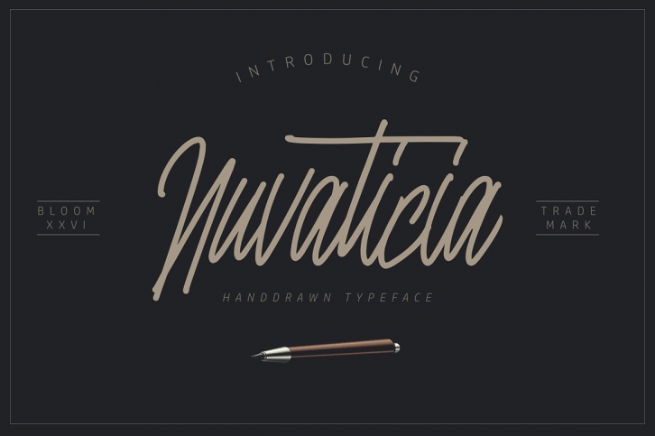 Nuvanticia Typeface + free bonus 43 Vector Skull Font Download