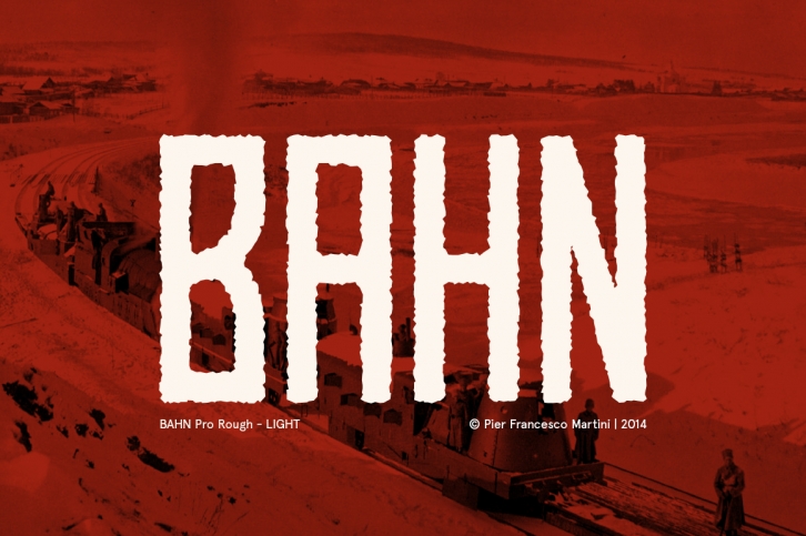 BAHN Pro Rough - LIGHT Font Download