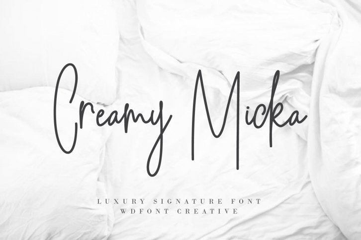 Creamy Micka | Luxury Signature Font Font Download