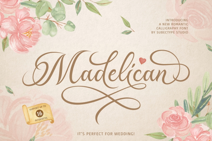 Madelican Calligraphy Font Font Download