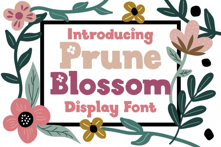 Prune Blossom Font Font Download
