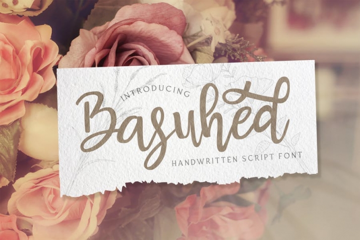 Basuhed - Handwritten Font Font Download