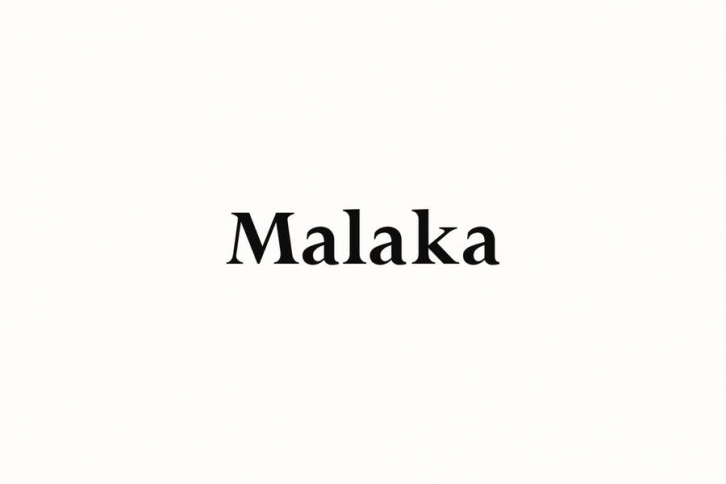 Malaka - The Conventional Serif Font Download