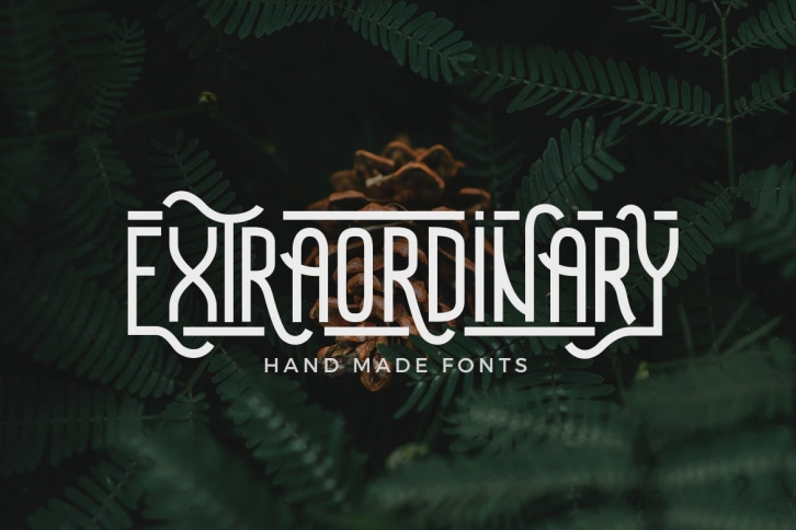 Extraordinary - Handmade Font Font Download