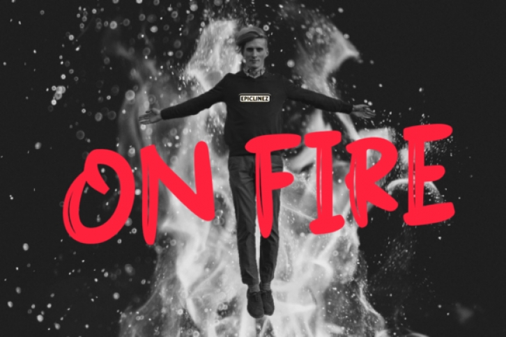 On Fire Font Download